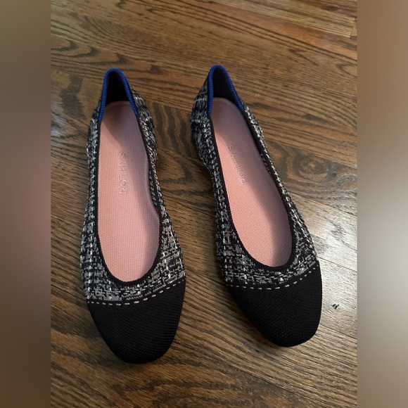 NWOT Rothy’s The Square Flat in Midnight Tweed Size 7.5 - Picture 3 of 6